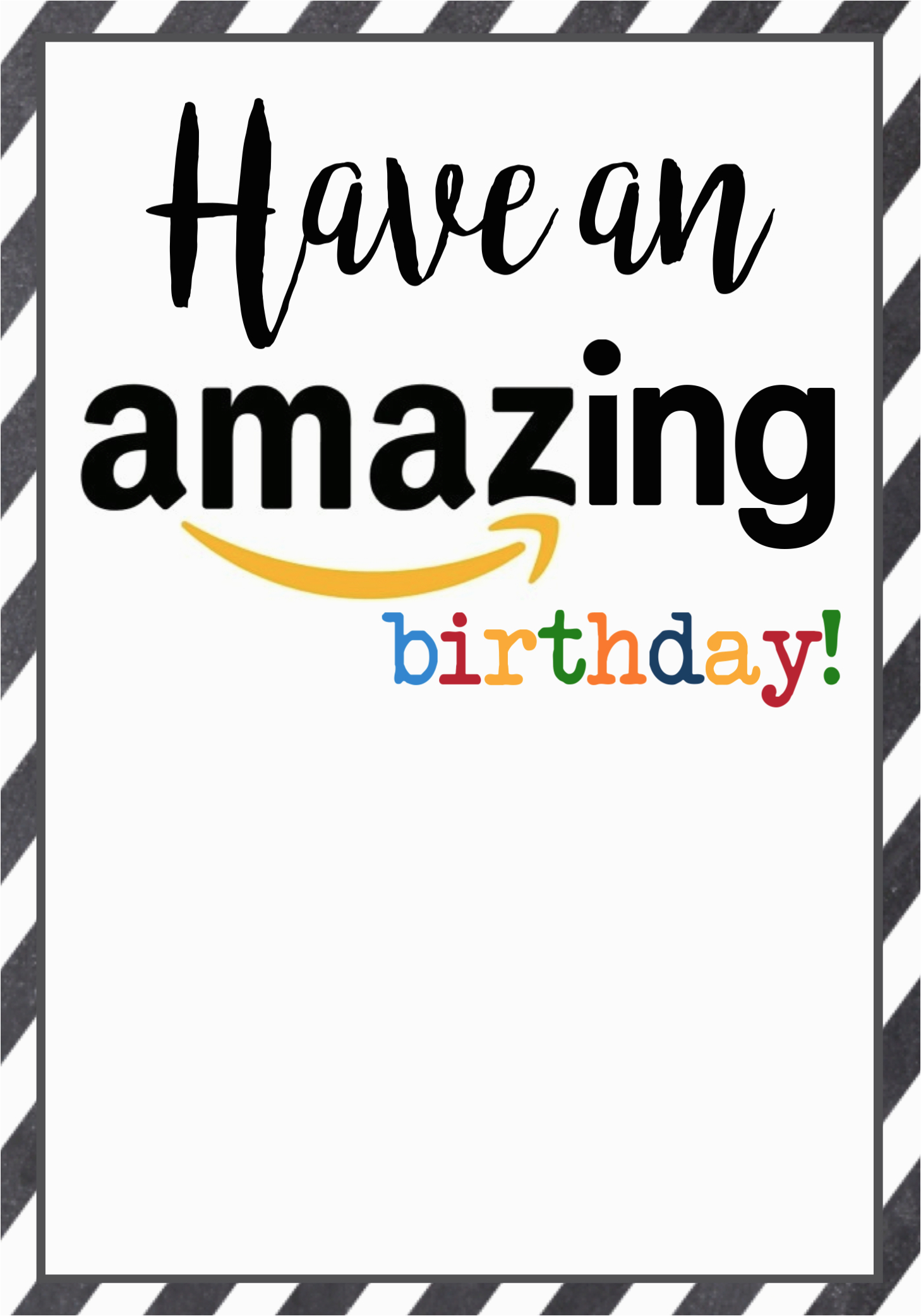 amazon birthday cards free printable paper trail design