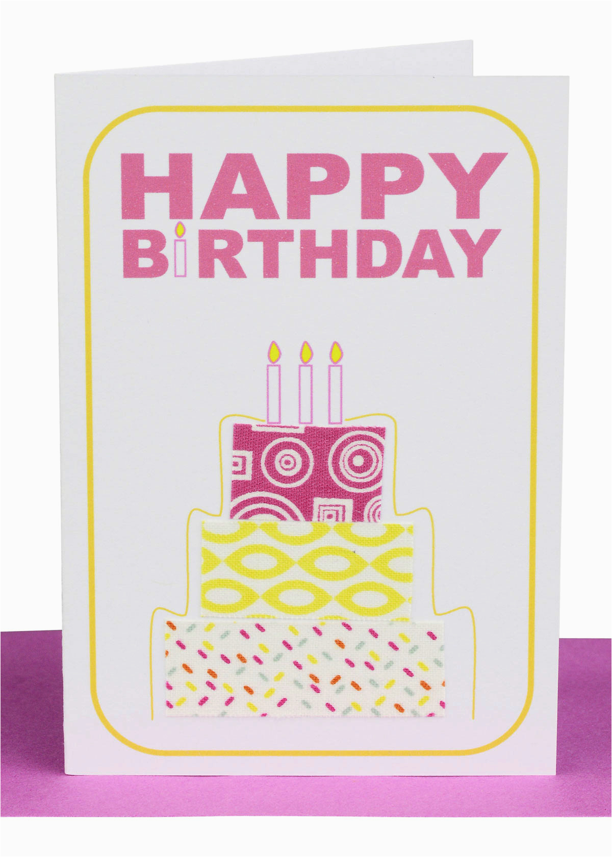 happy birthday gift card cake pink lils wholesale cards