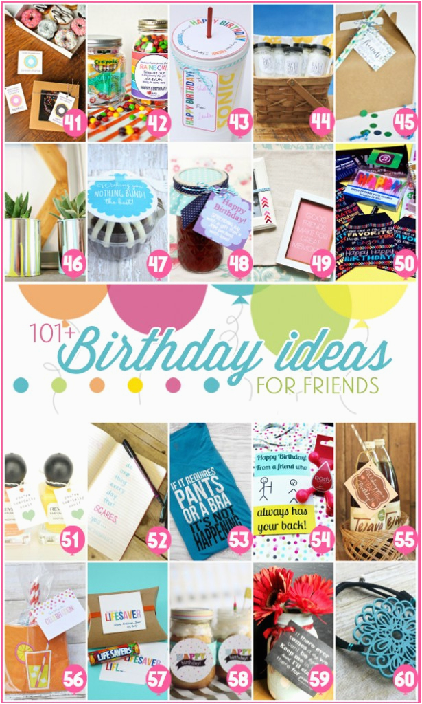 101 easy birthday gift ideas and free printables