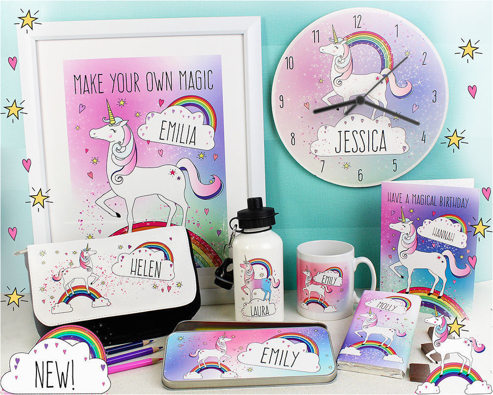 personalised unicorn gifts for her birthday christmas