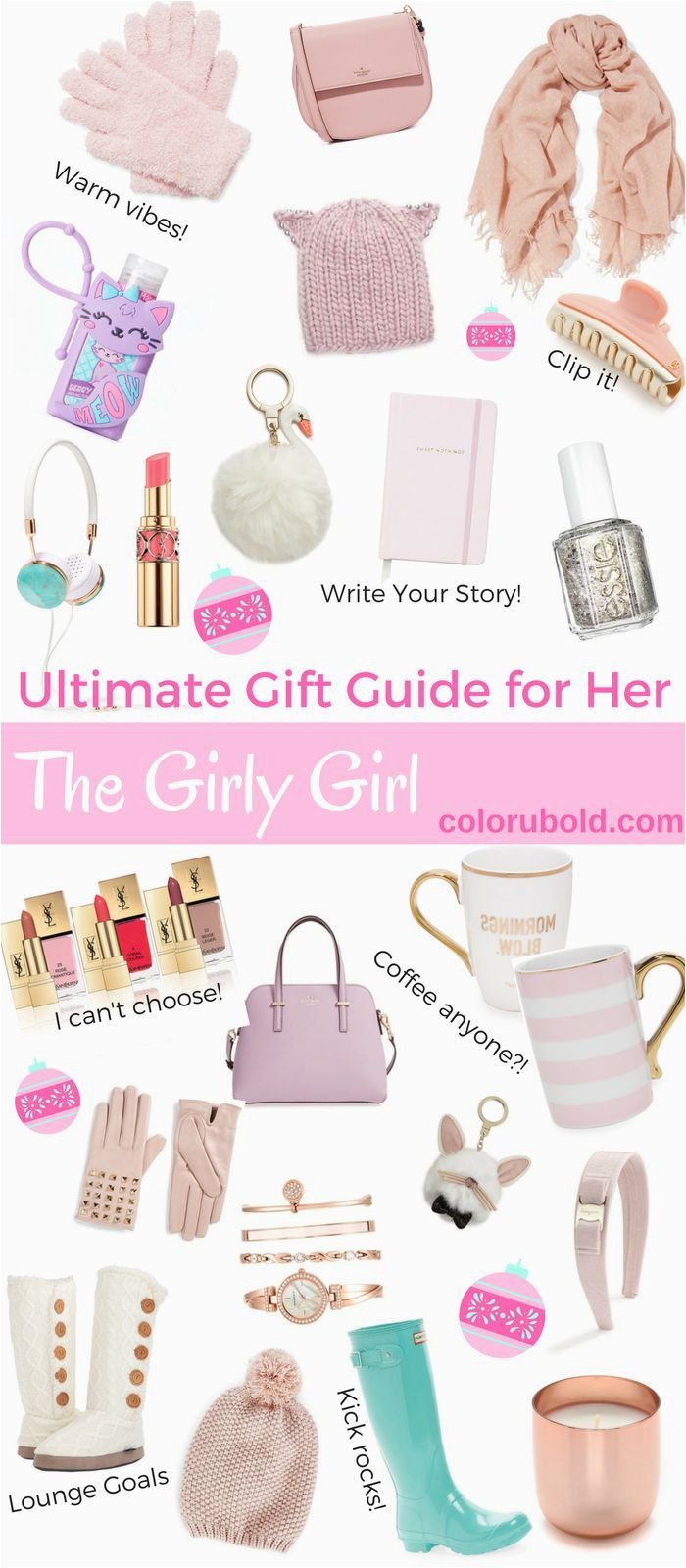 the ultimate gift guide for the girly girl girly girls
