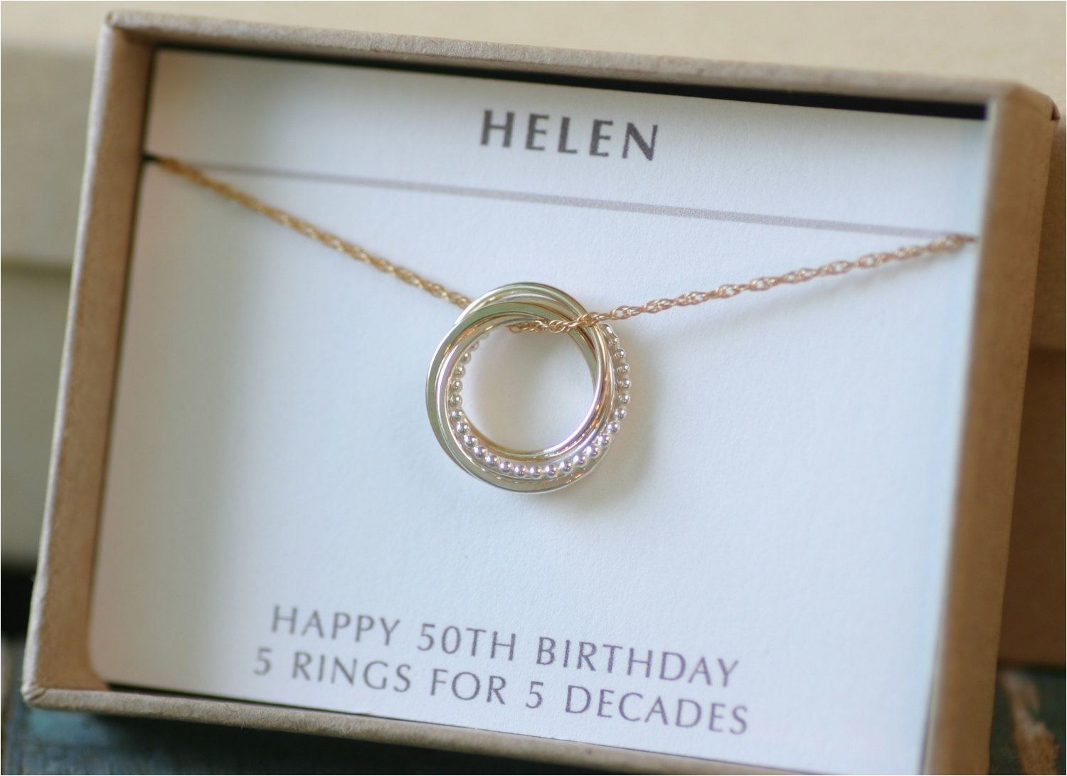 50th birthday gift for sister jewelry 5 best friends