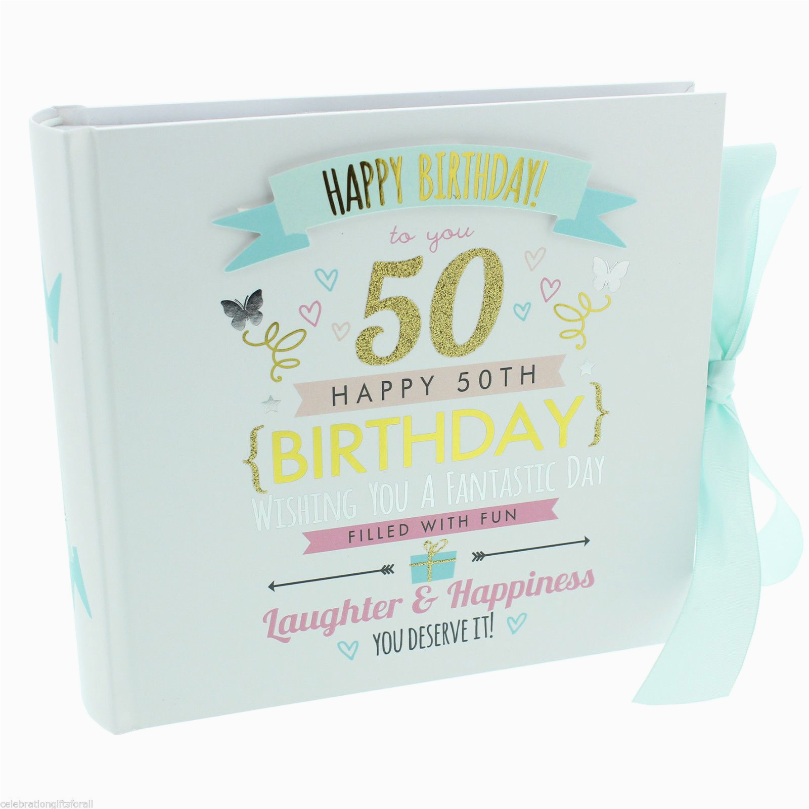 50th birthday photo album gift for her