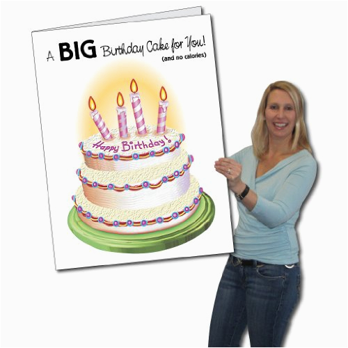 5097231 2 x3 giant birthday cake birthday card w envelope
