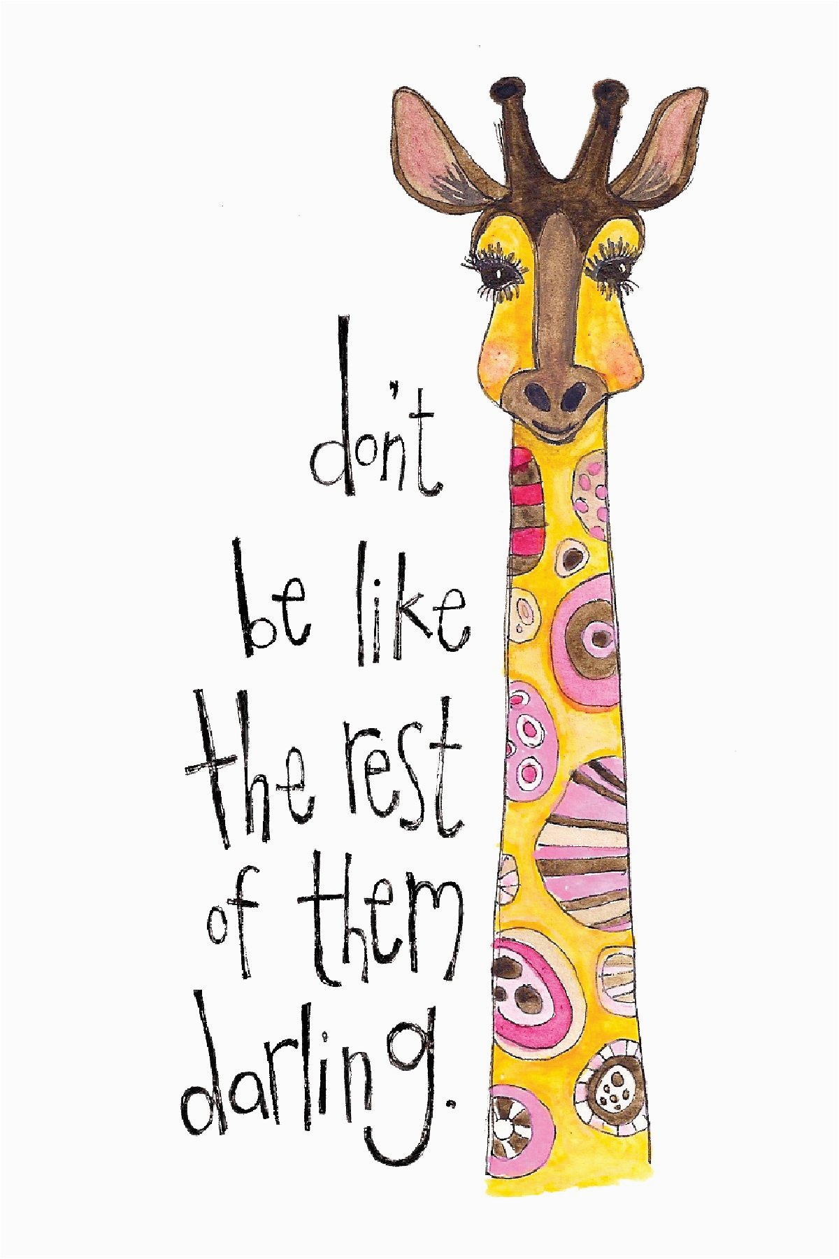 giraffe birthday card sayings