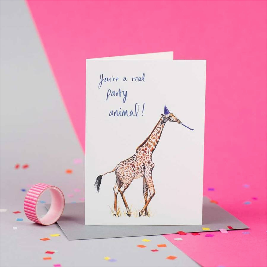 giraffe birthday card sayings