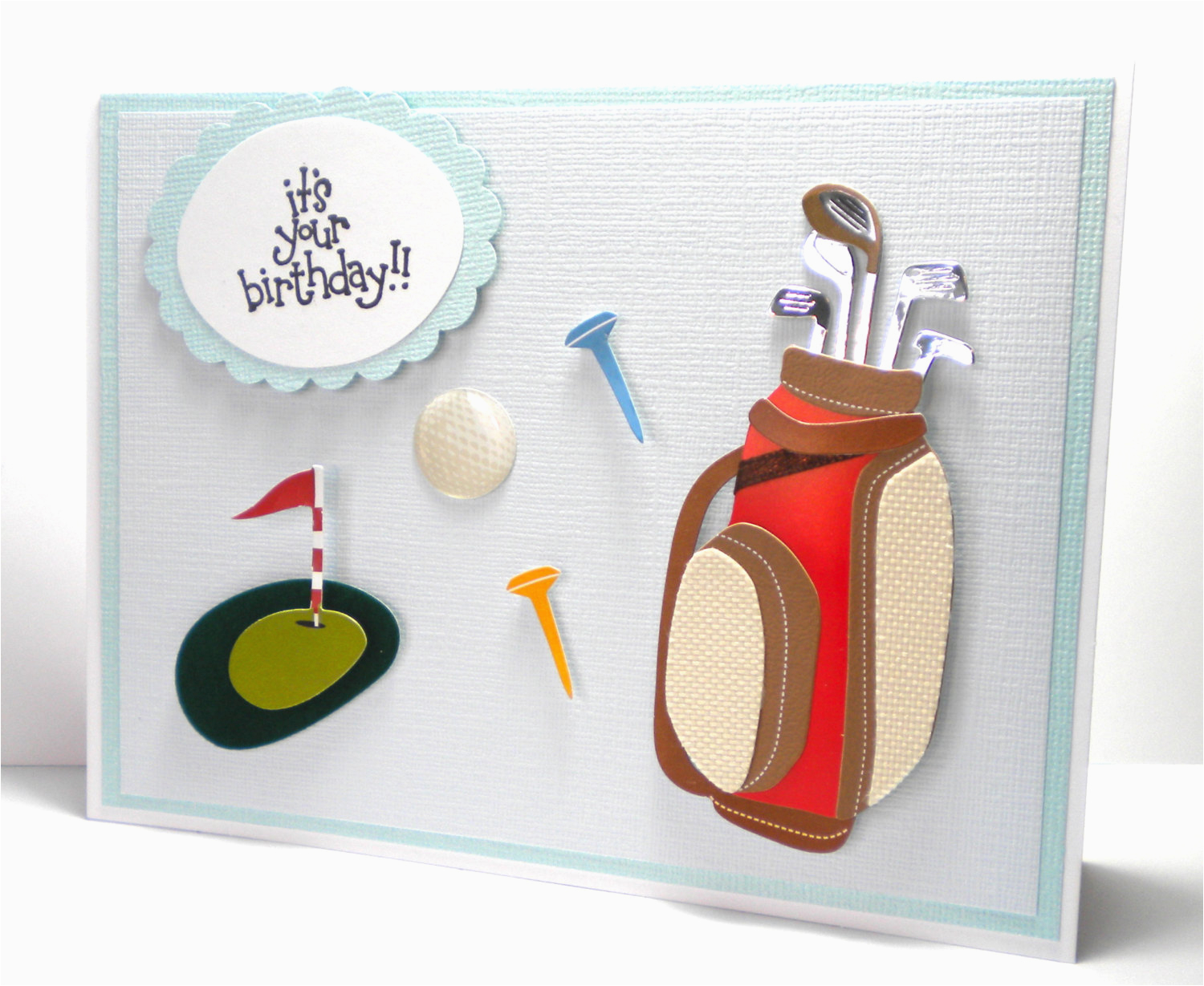 golf happy birthday card greeting card