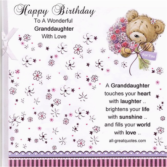 Granddaughter 13th Birthday Card Happy Birthday Wishes for Your Wife