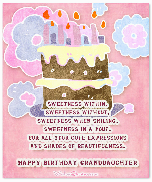 sweet birthday wishes for granddaughter