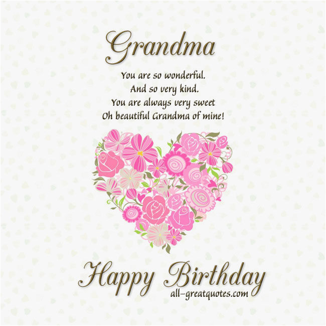 Grandma Birthday Card Sayings Grandma Happy Birthday Pictures Photos and Images for