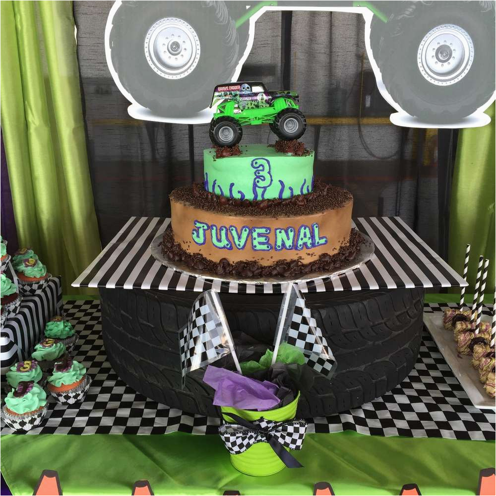 Grave Digger Birthday Decorations Monster Jam Gravedigger Birthday 