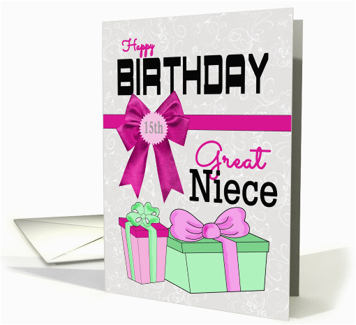 great niece 15th birthday presents card 1223768