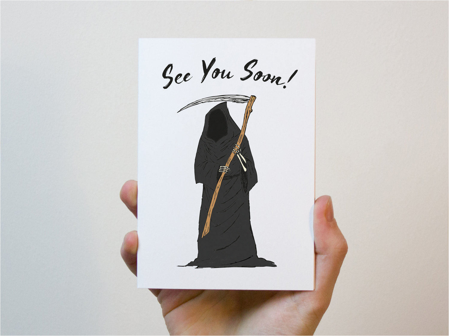 grim reaper birthday card funny birthday card