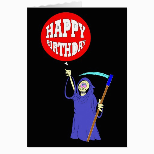 grim reaper birthday cards zazzle