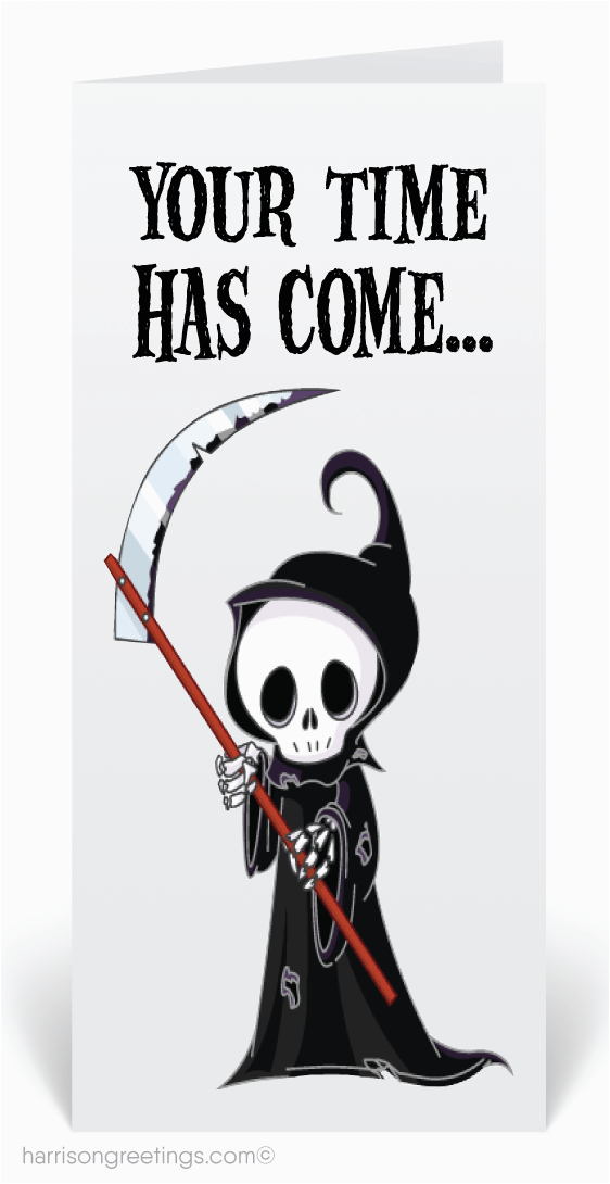 grim reaper halloween greeting card 12656 harrison