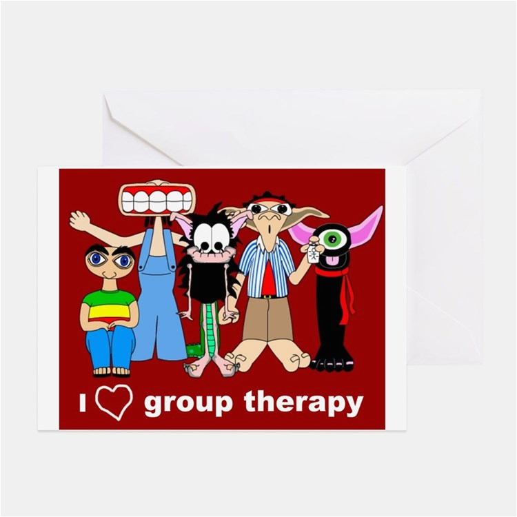 group therapy greeting cards