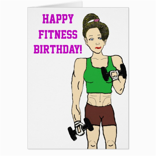 fitness birthday card zazzle com