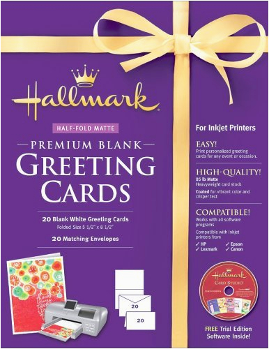 hallmark blank greeting cards half fold