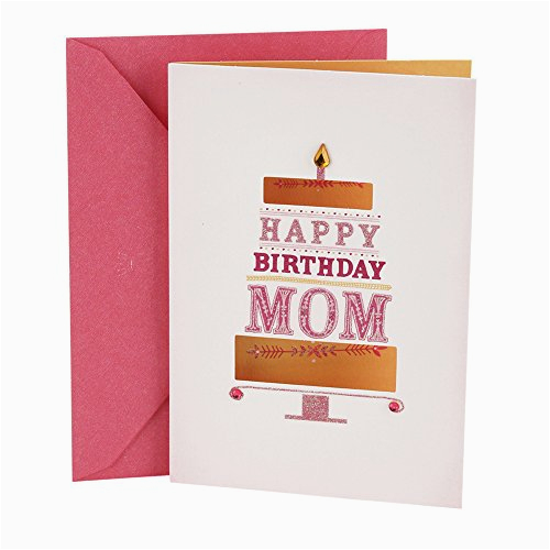 hallmark birthday greeting card to mother die cut cake