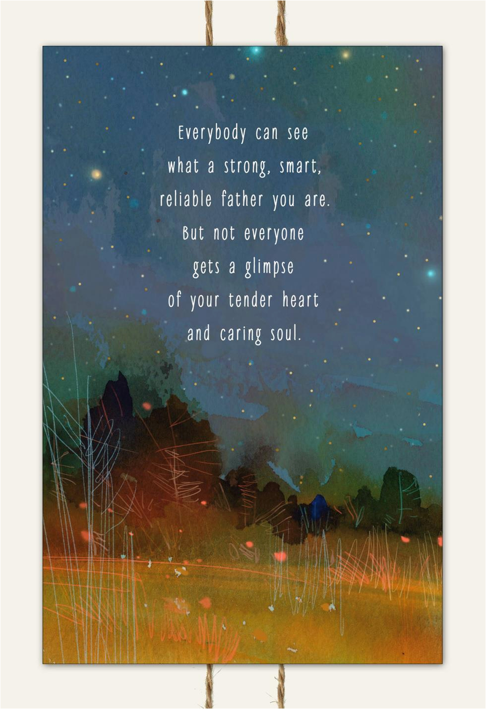 starlit woods romantic father 39 s day card greeting cards