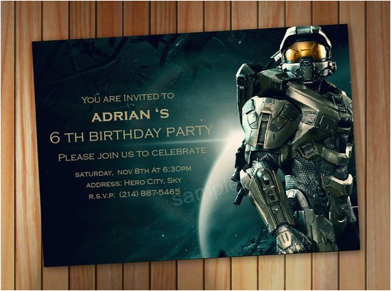 halo spartan invitation halo birthday invitation by pastagetti