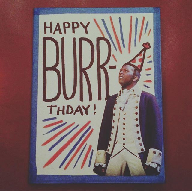 Hamilton Musical Birthday Card BirthdayBuzz
