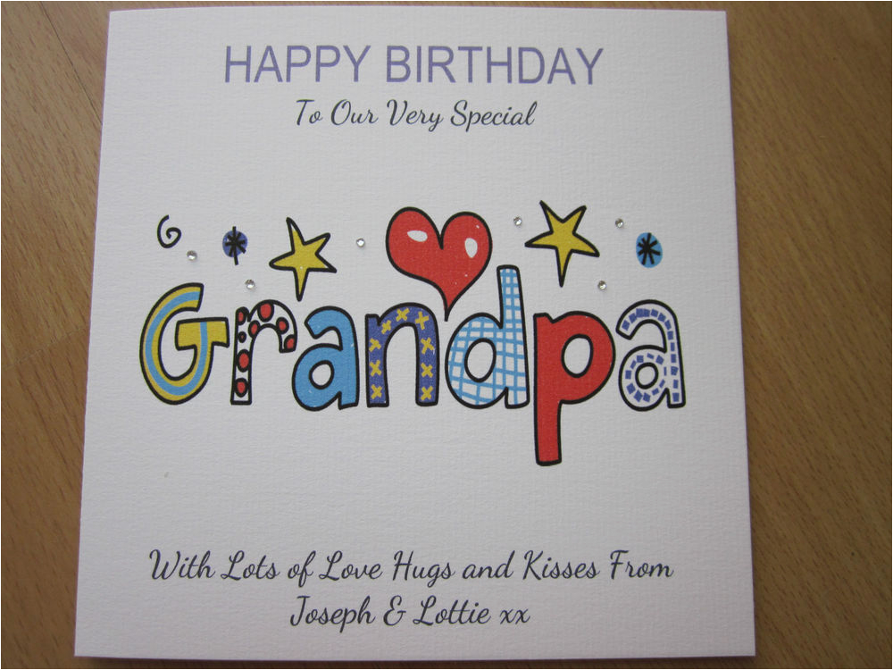 Handmade Birthday Cards For Grandfather Personalised Handmade Birthday Birthday Card For 