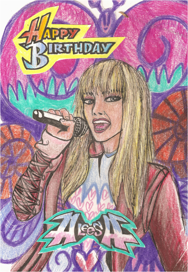 hannah montana birthday card 146000911