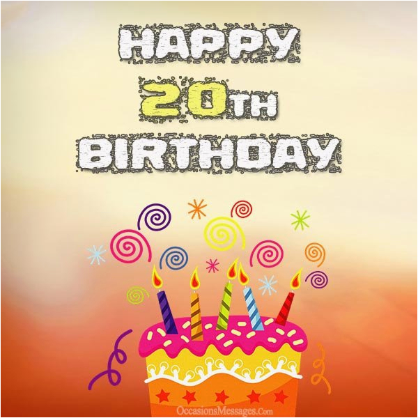 20th birthday wishes messages