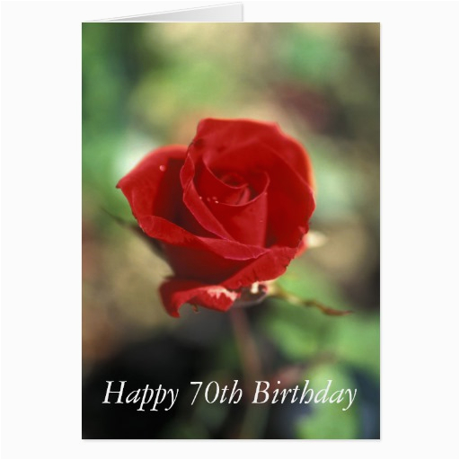 happy 70th birthday flower card zazzle