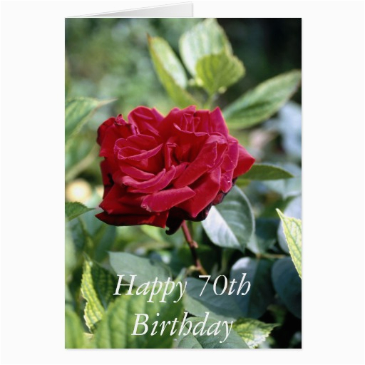 happy 70th birthday flower card zazzle