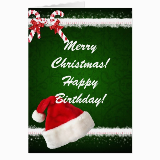 merry christmas happy birthday card 137135575089506725