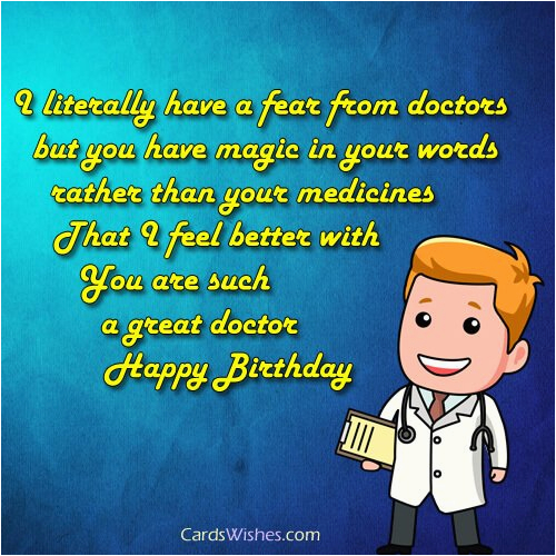 birthday wishes for doctor cards wishes