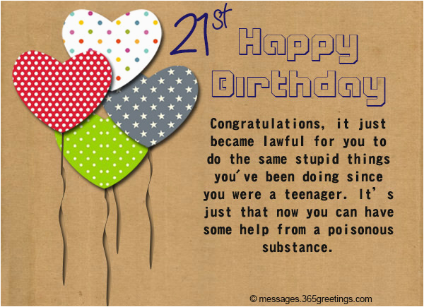 21st birthday wishes messages and greetings