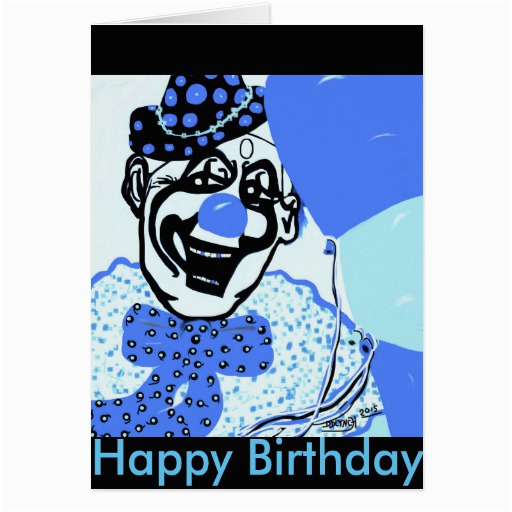 happy birthday clown for adults card 137875652541853782