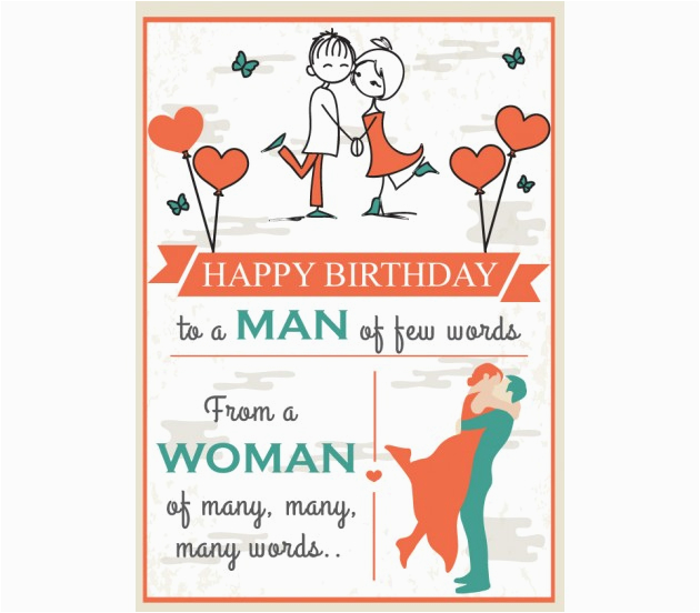 romantic happy birthday card for your husband