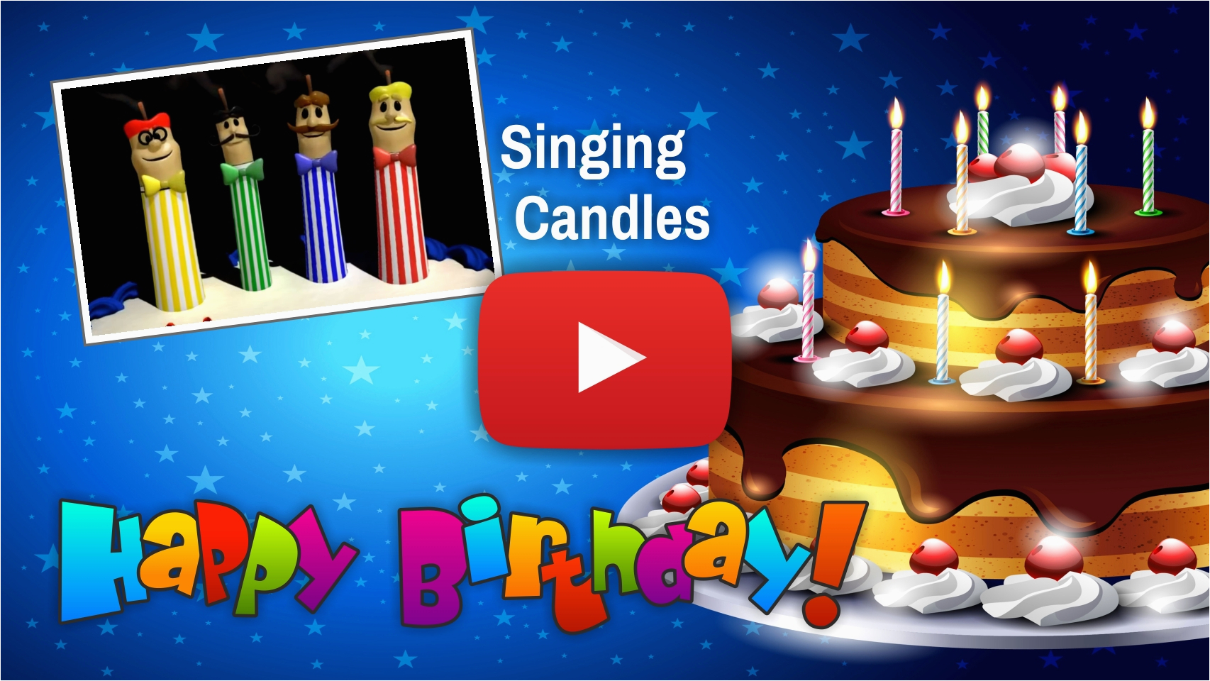 birthday video card inspirational cake candles singing the happy birthday song video happy