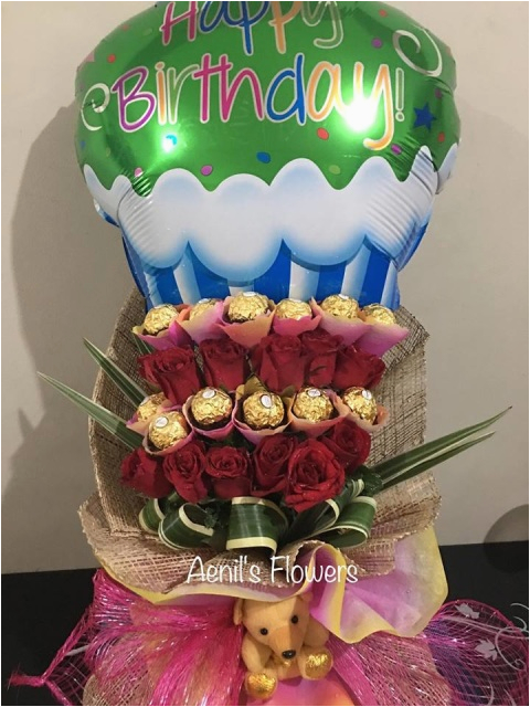 happy birthday chocolate bouquet
