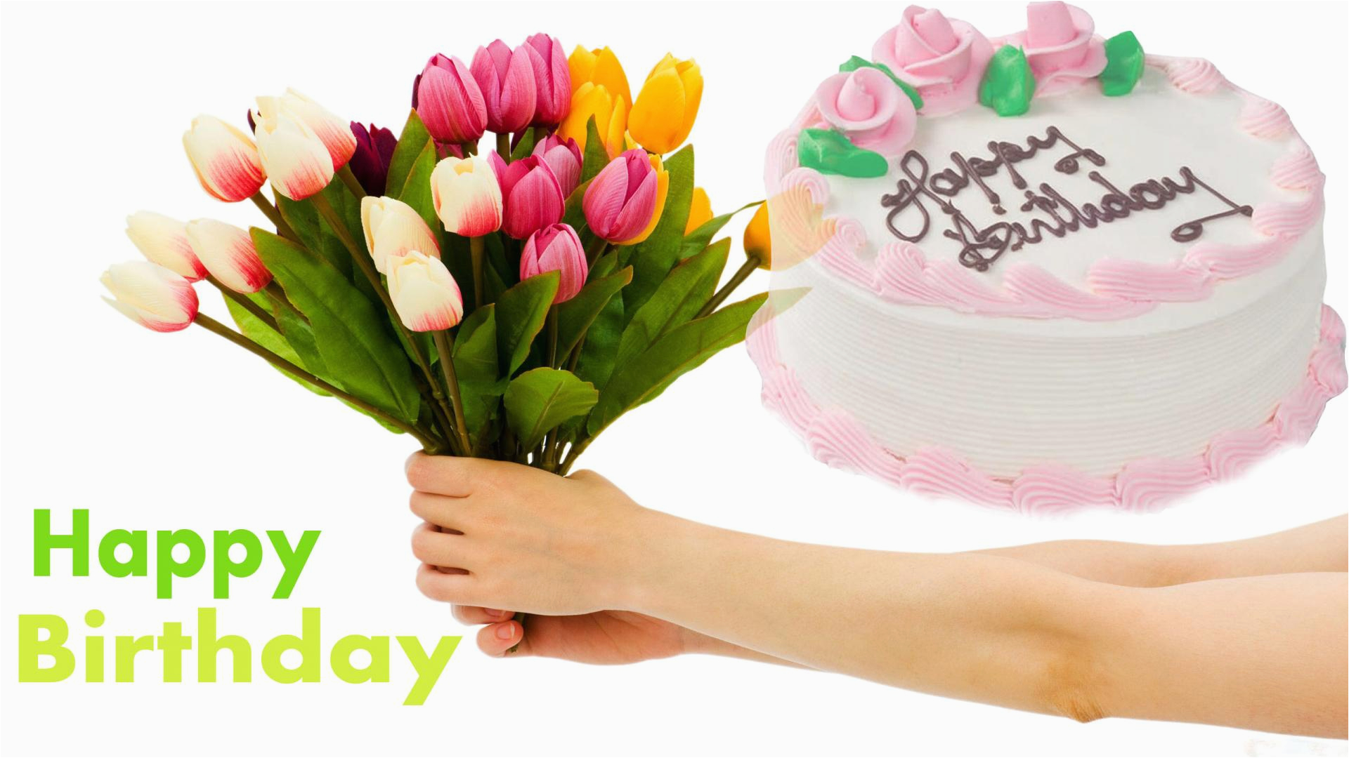 happy birthday flowers wallpaper