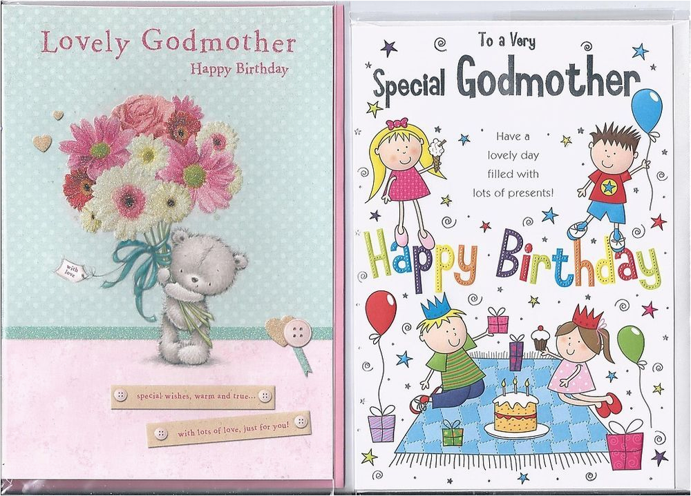 Happy Birthday Godmother Cards Godmother Happy Birthday From Godson Goddaughter Boy Girl