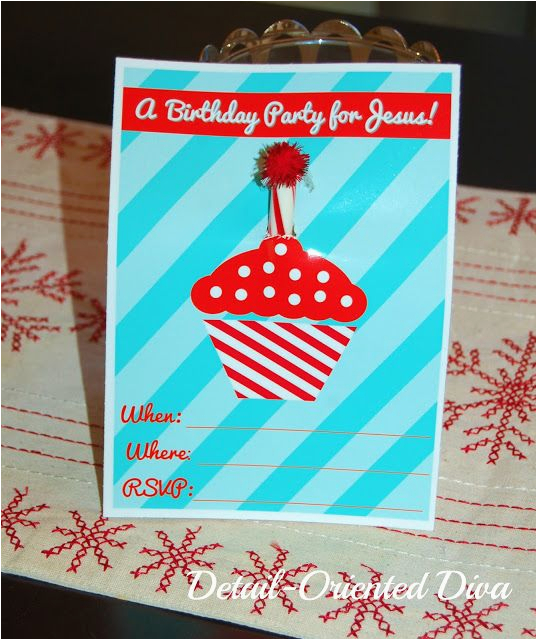 Happy Birthday Jesus Party Invitations A Birthday Party for Jesus Party