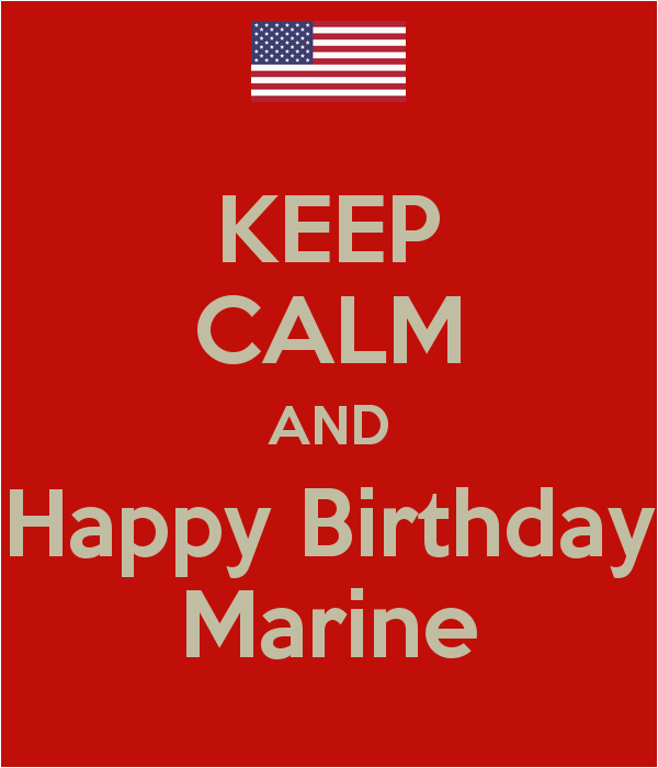 keep calm and happy birthday marine 2