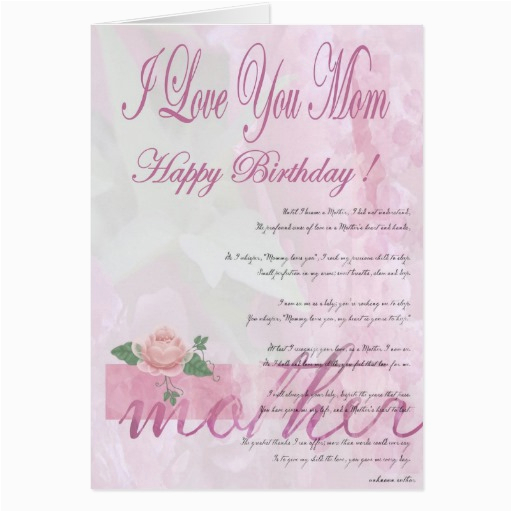 happy birthday mother from daughter greeting card 137928384032259156