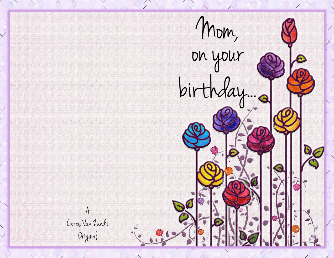 happy birthday mom cards to print