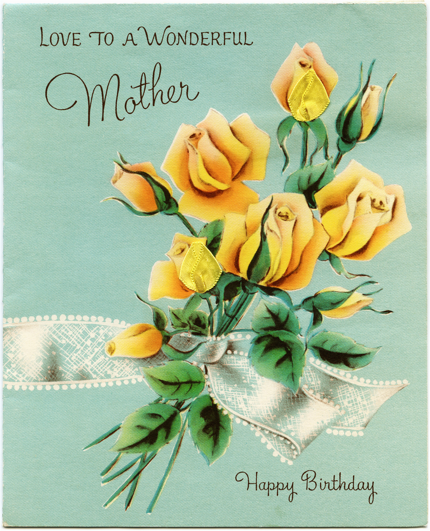 vintage mother 39 s birthday greeting card old design shop blog