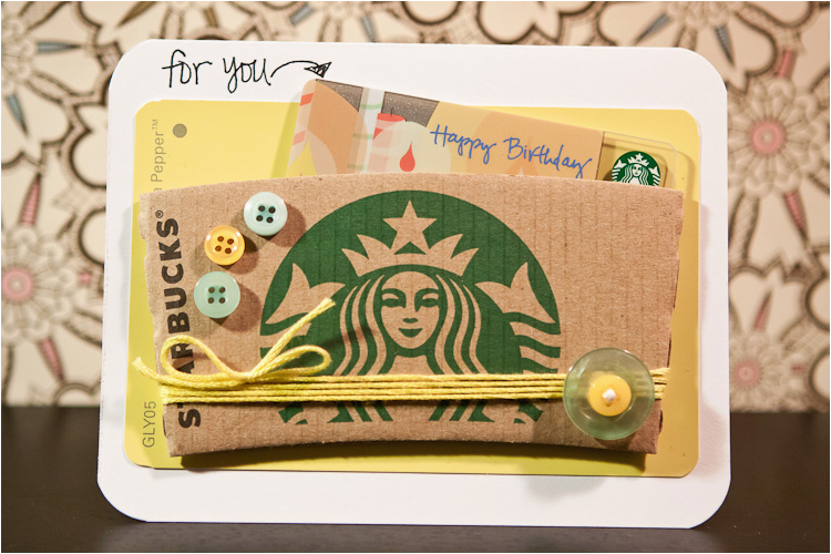 birthday card starbucks gift card holder