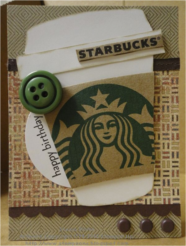 birthday card for starbucks fan