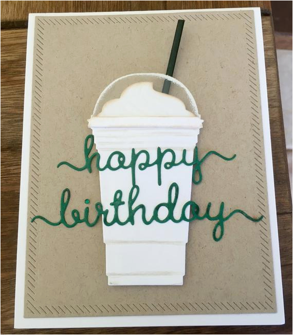 starbucks happy birthday card with gift