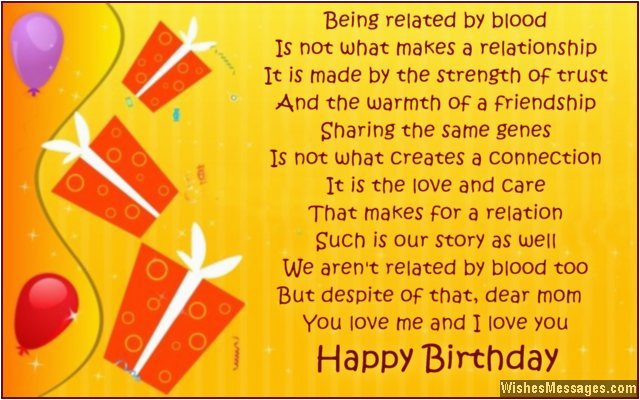 Happy Birthday Step Daughter Greeting Card Birthday Poems