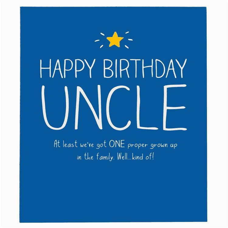 happy jackson uncle one proper grown up birthday card